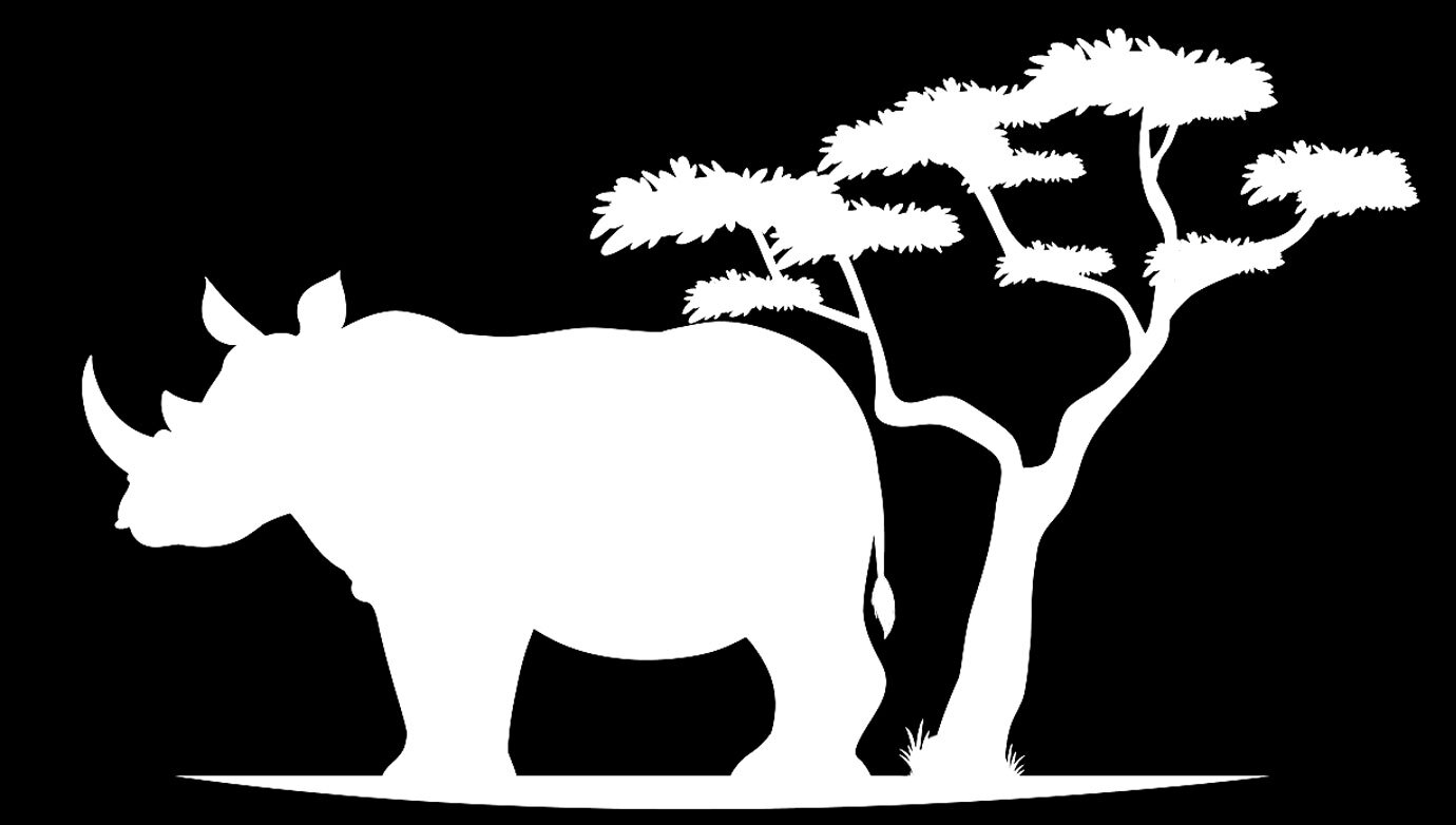 Rhino Tree 2 Graphic Vinyl Decal Car Truck Tumbler Laptop Tablet Notebook Window