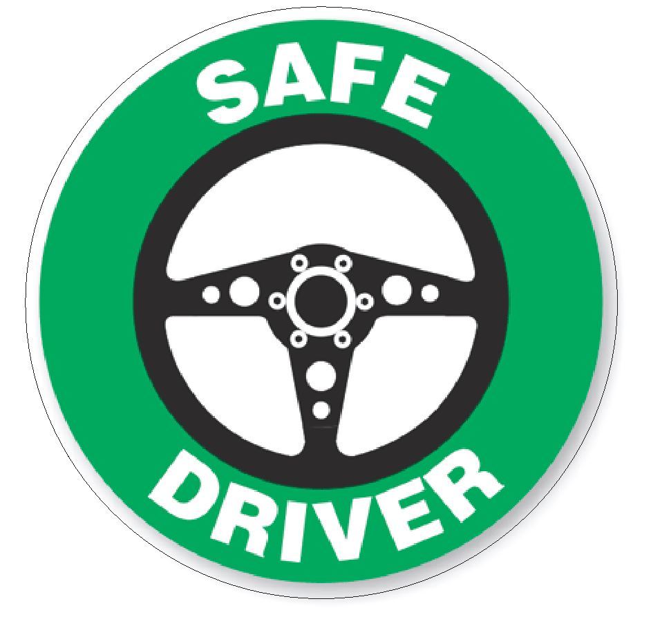 Safe Driver Hard Hat Decal Hard Hat Sticker Helmet Safety Label H65