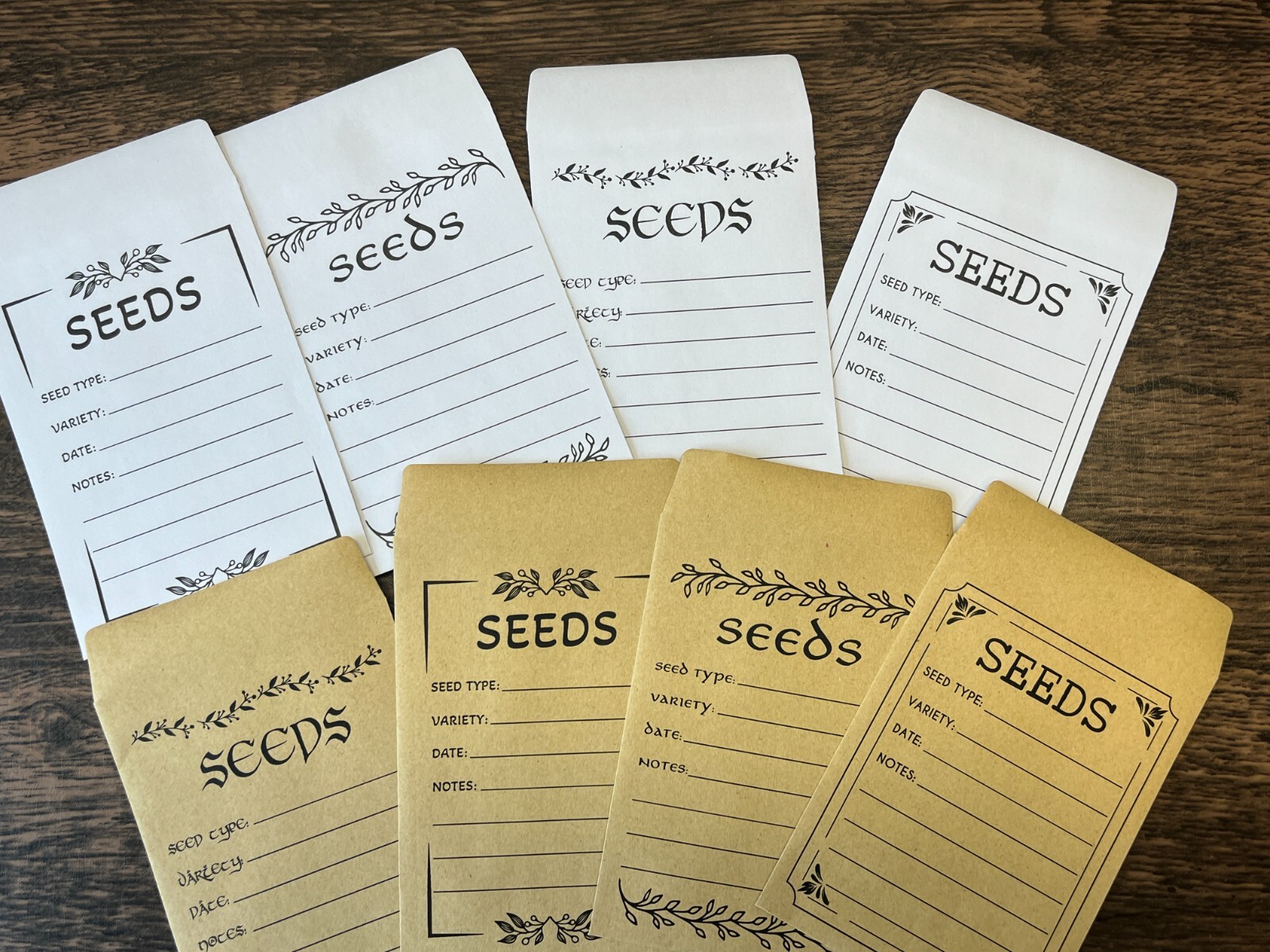 Seed Saving Envelopes | Empty Paper Packets | Pack Of 10 | 3.25" x 4.5"