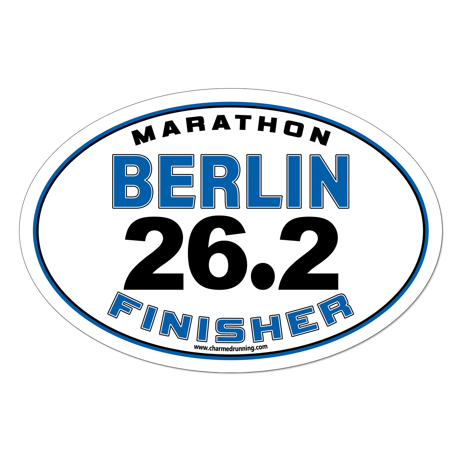 Berlin Germany Marathon 26.2 Finisher CUSTOM YEAR Removable Decal or Car Magnet