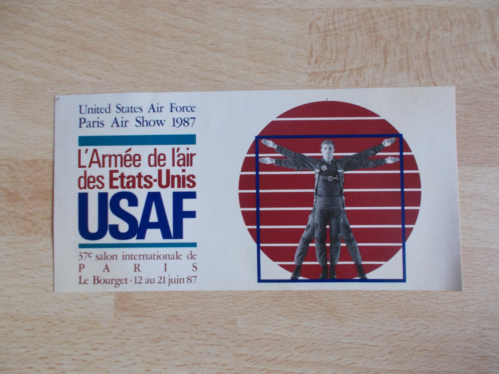 Sticker Army the Air Of United States – Salon de Paris le Bourget 1987