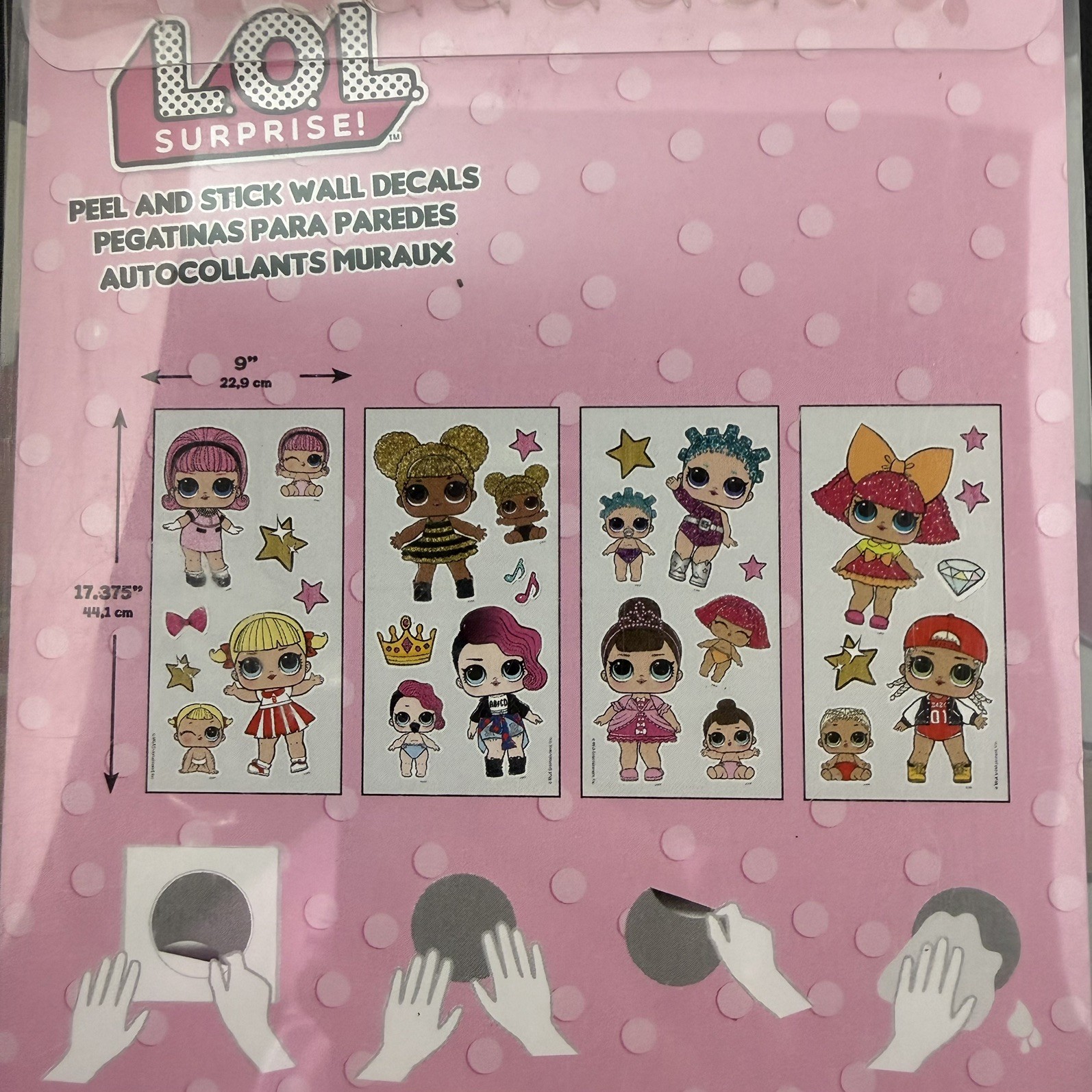 RoomMates L.O.L. Surprise! 29 Peel & Stick Repositionable Wall Decals