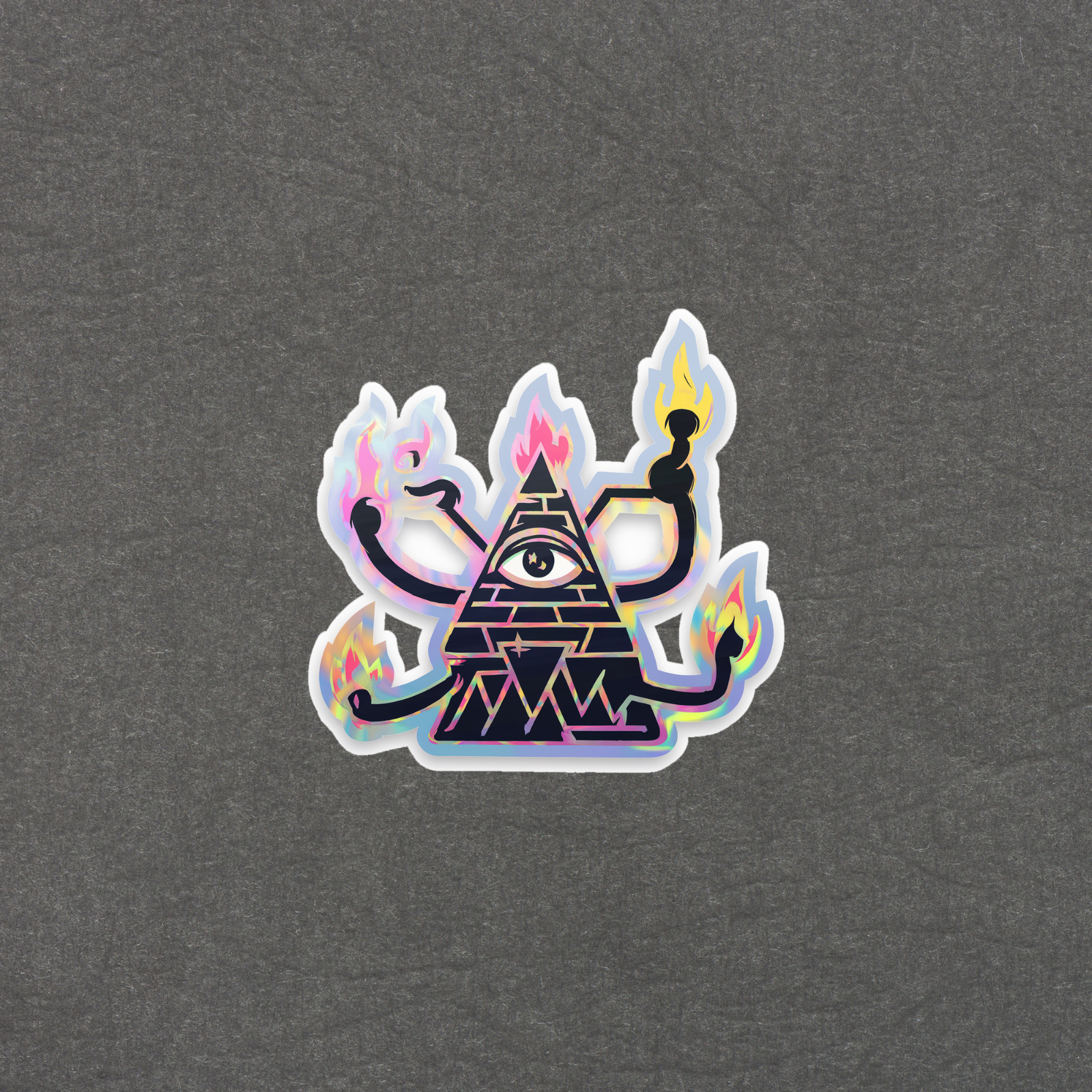 Illuminati All Seeing Eye of Providence Triangle Sticker Decal #4758