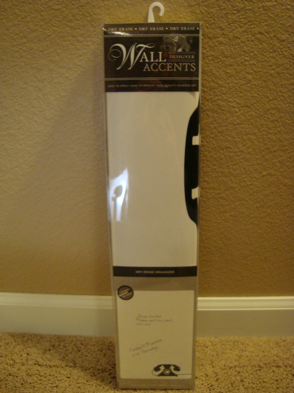DRY ERASE WALL ACCENTS DESIGNER WALL ORGANIZER PHONE New in Box
