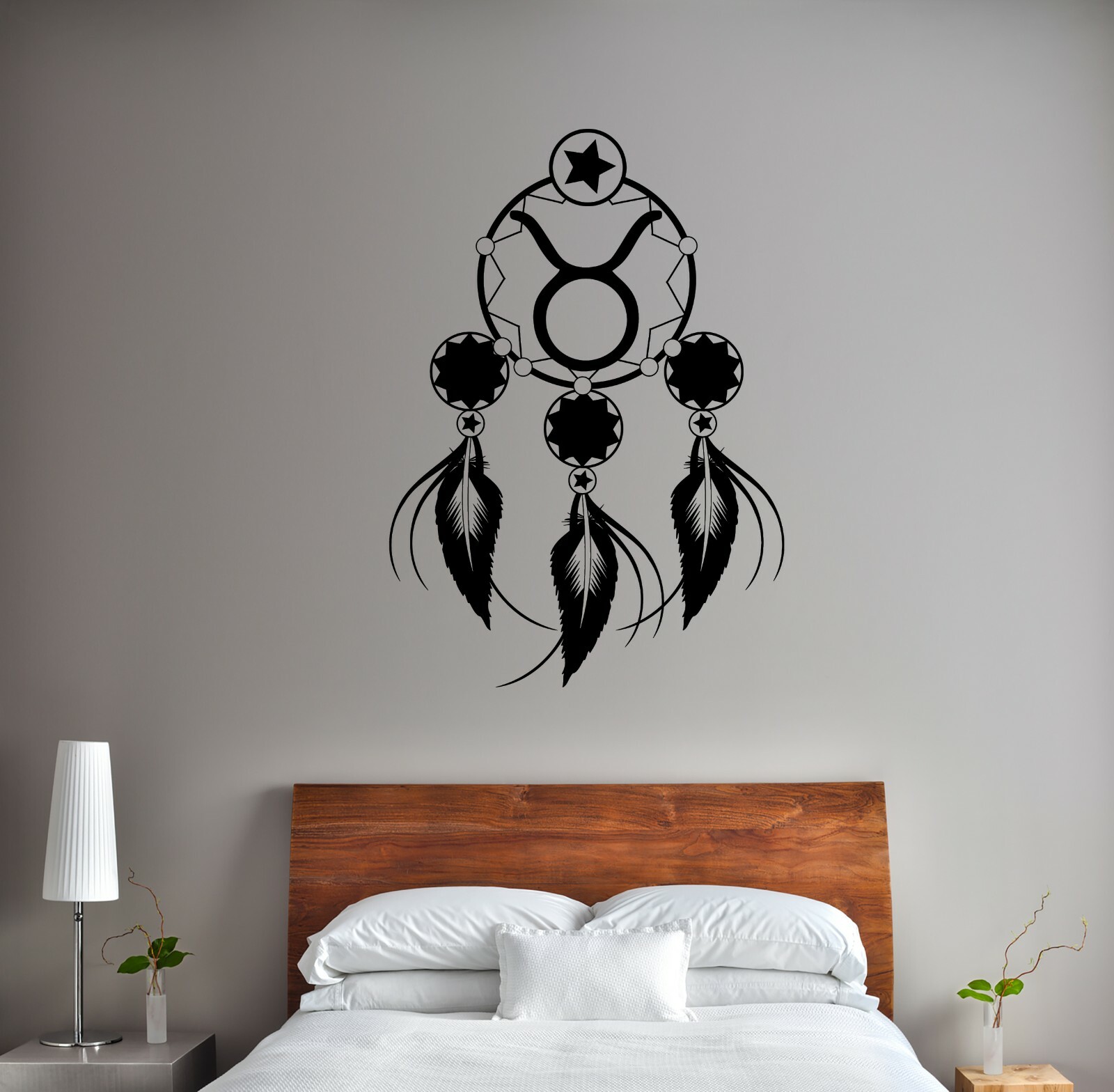 Wall Vinyl Decal Sticker Astronomy Sagittarius Zodiac Dreamcatcher (n1624)