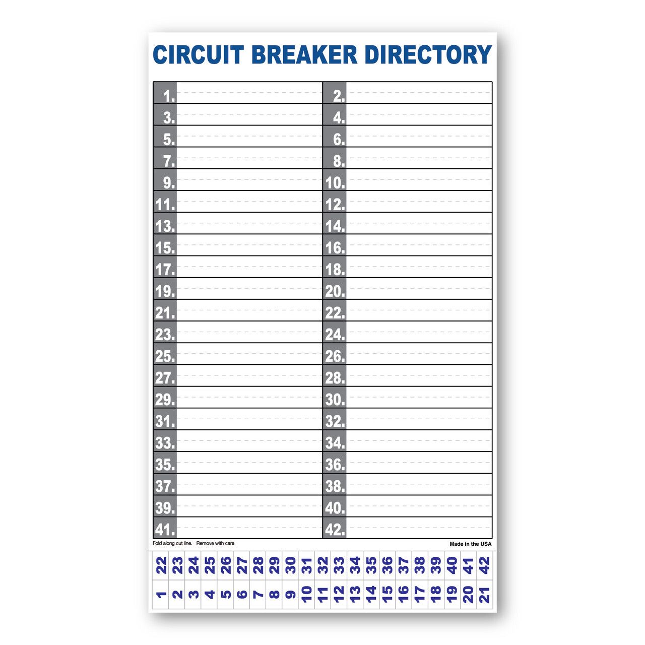 Circuit Breaker Labels Sticker