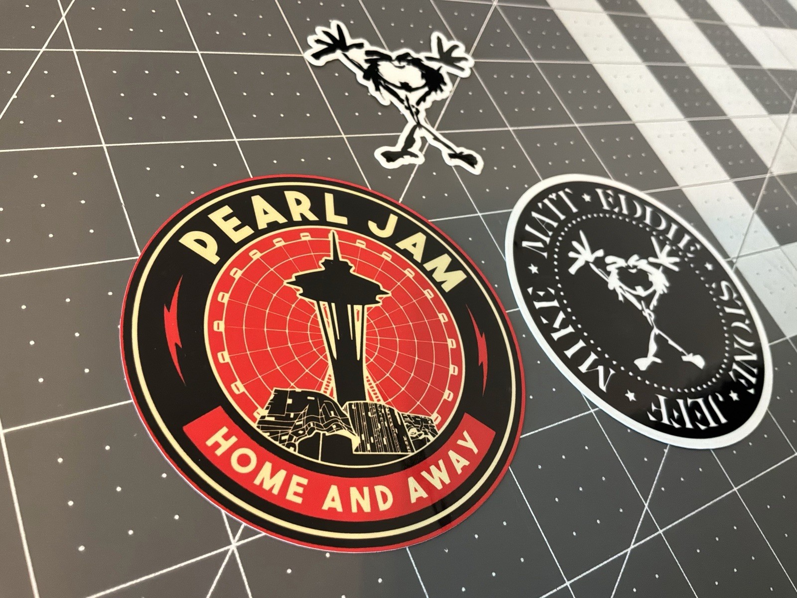 Pearl Jam Stickers 3 Sticker Lot 4