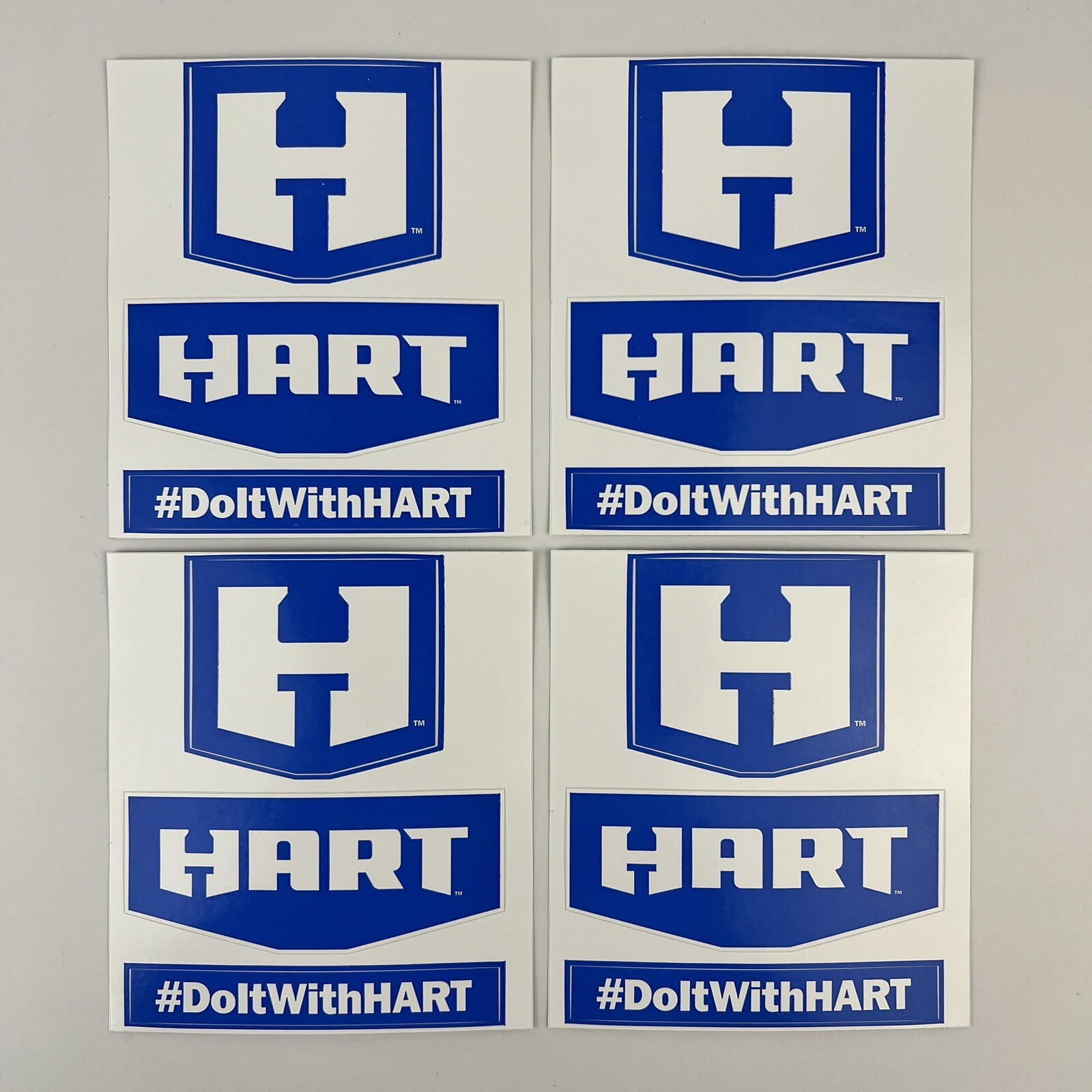 HART Tools Stickers – Set of 4 Do It With HART Power Tools Equipment Logo Decals