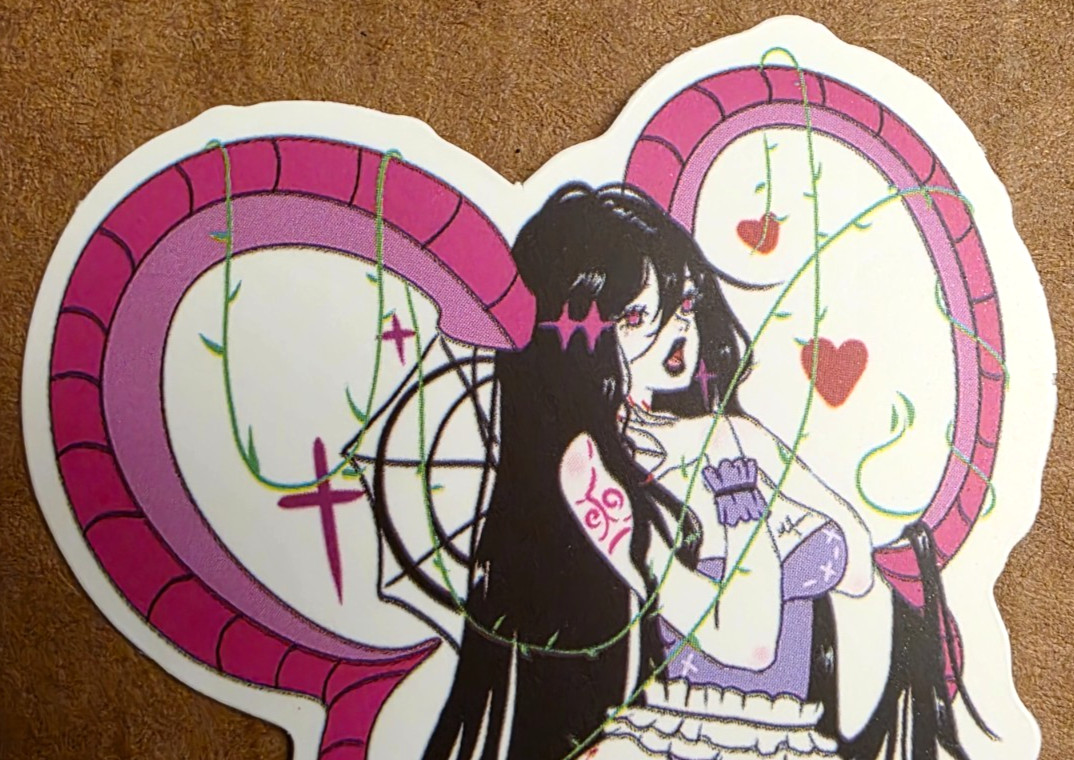 Halloween Sticker Vampire Girl Witch Ghost Dragon Gothic Punk Emo Anime Manga
