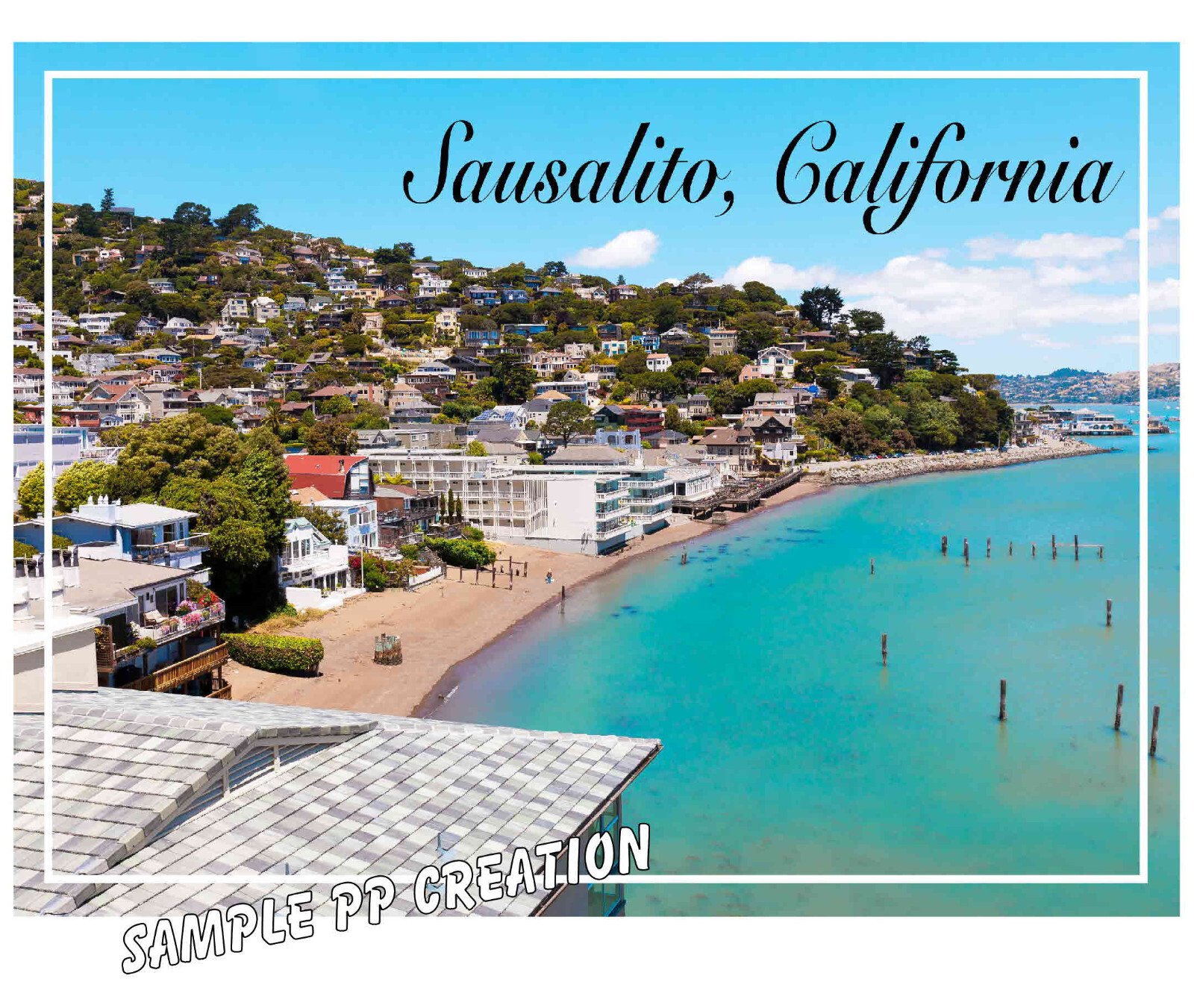 SAUSALITO, CALIFORNIA PHOTO FRIDGE MAGNET 4 X 3 inches TRAVEL