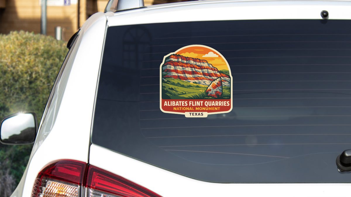 Alibates Flint Quarries Texas Sticker Decal Vinyl Die-Cut US National Monuments