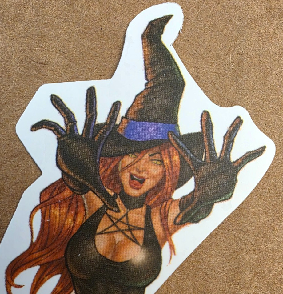 Halloween Sticker Girl Witch Vampire Ghost Zombie Demon Gothic Comic Anime Manga