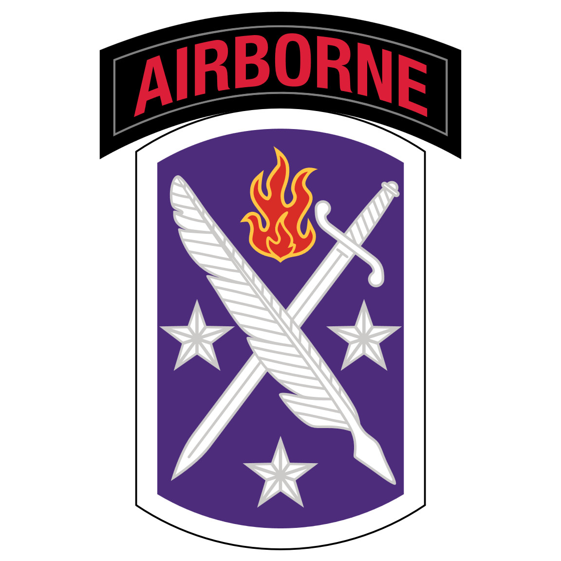 95th Civil Affairs Decals, Perma-Sticker, Full Color, $1 Shipping