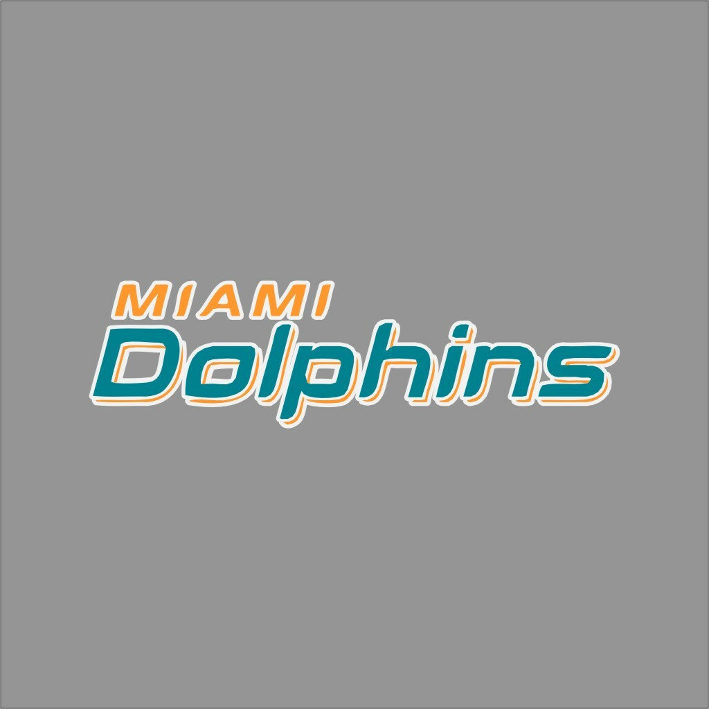 Miami Dolphins #4 NFL Team Pro Sports Vinyl Sticker Decal Car Window Wall