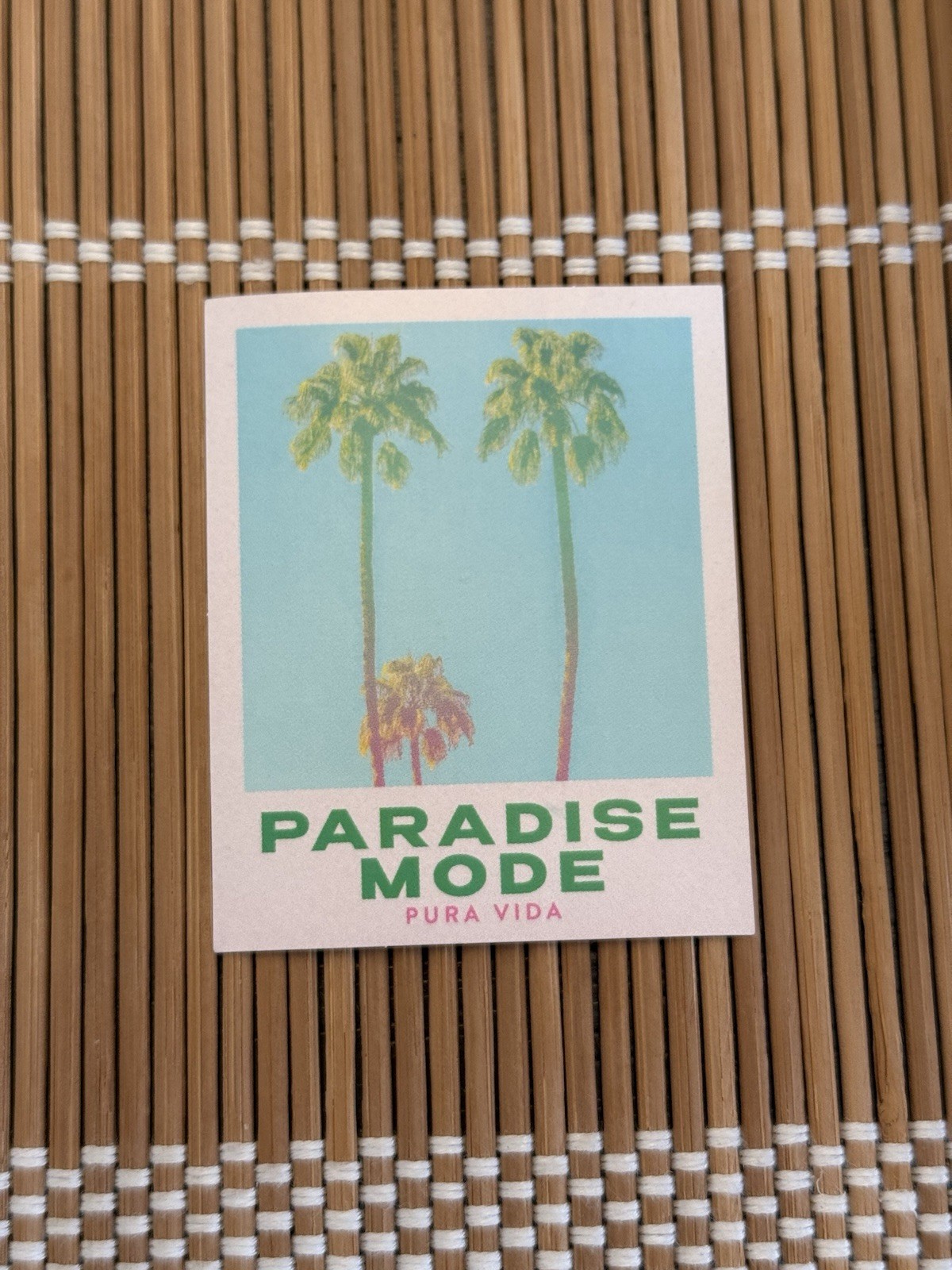 Pura Vida Monthly Club Sticker Paradise Mode