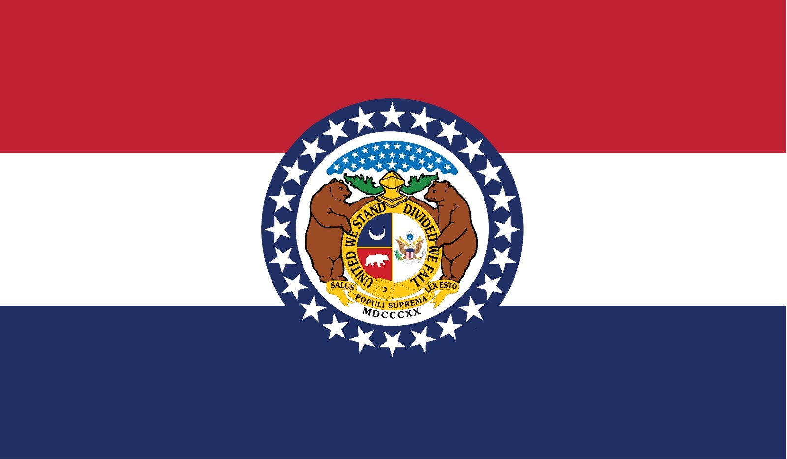 Missouri State Flag Vinyl Decal Sticker Car Truck Bumper Laptop Mug Tumbler