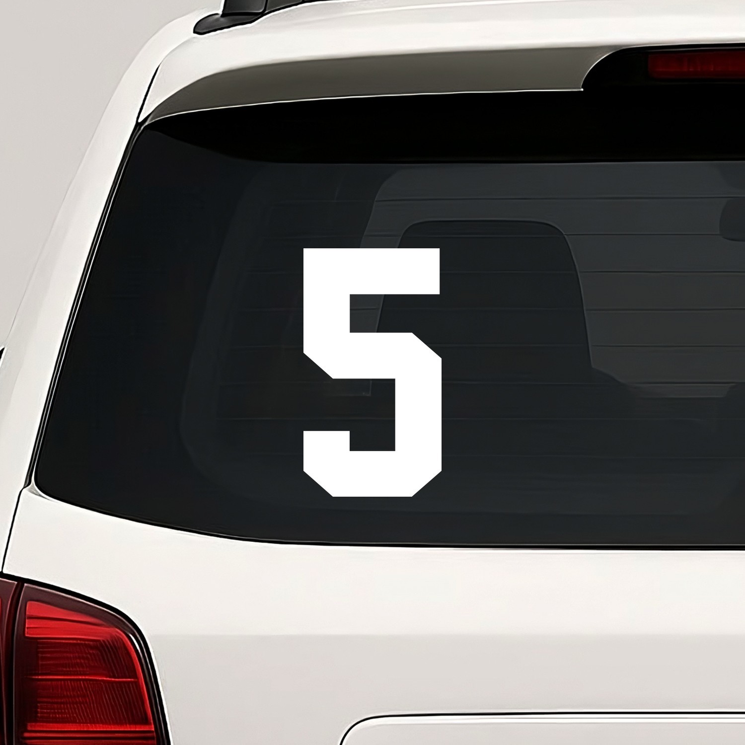 Number Five 5 Vinyl Die Cut Decal Sticker – Jersey Sport Athlete