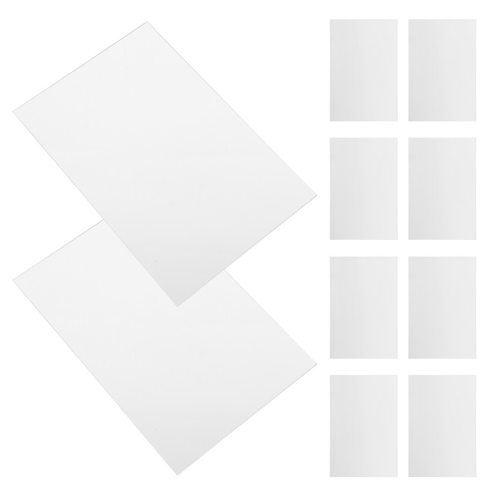 10 Pcs Self-adhesive Reflector Mirror Decorative Sticker Wall Decals
