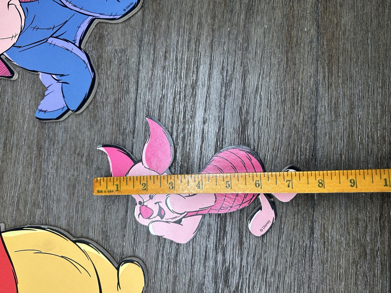 Vtg Winnie the Pooh & Friends Disney Wall Art LOT OF 3 Nursery Kid Pressed Board