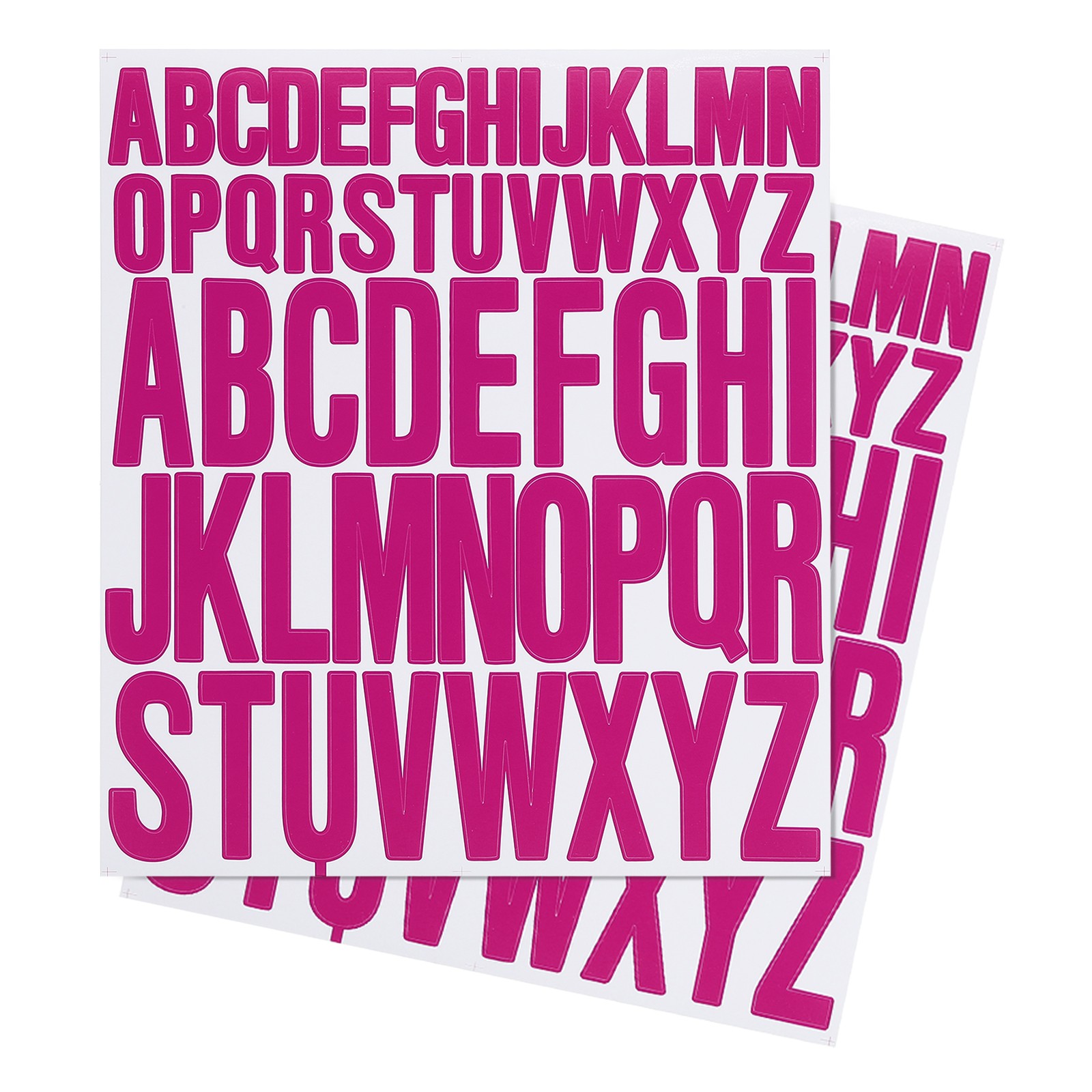 12 Sheets Letter Stickers 1 Inch 2 Inch Self Adhesive Alphabet Sticker Rose Red