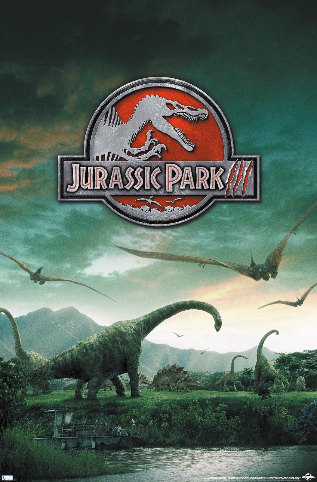 Trends International Jurassic Park 3 – Dinosaurs Wall Poster, 22.375" x 34", …