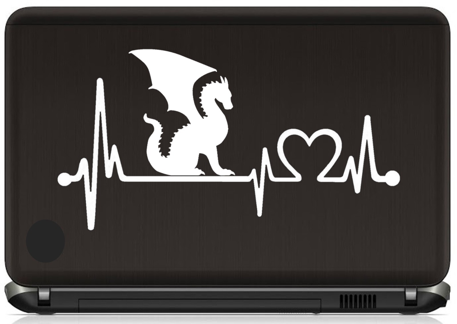 Wyvern Dragon Decal Sticker Heartbeat Medieval Dungeons Folklore Flying BG2006
