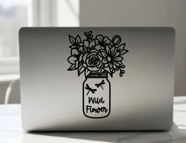 Wild Flower Vinyl Decal Bumper Sticker Car Truck SUV Window Mirror Wall Art