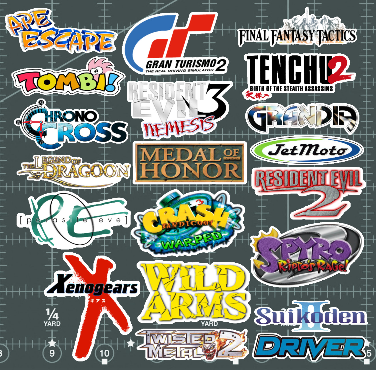 20 Playstation PSX Logo Stickers – White, Clear or Holographic -Waterproof Vinyl