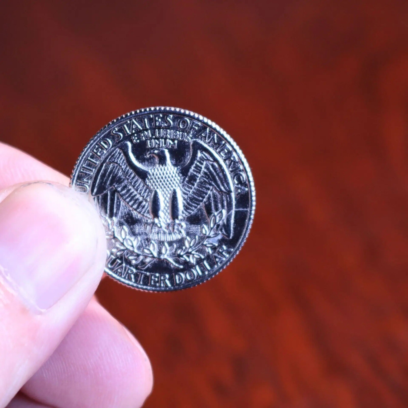 2 Pack Magic Folding Coin Bite Out Quarter Coin Bite Trick Novelty Free Shipping