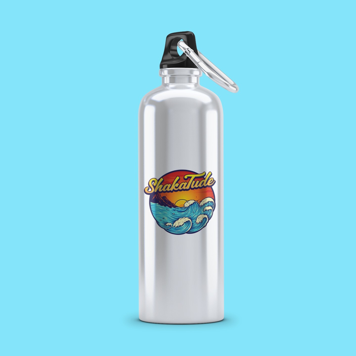 Sun & Waves ShakaTude Sticker Decal Good Vibes Hang Loose Hawaii Aloha Surfing
