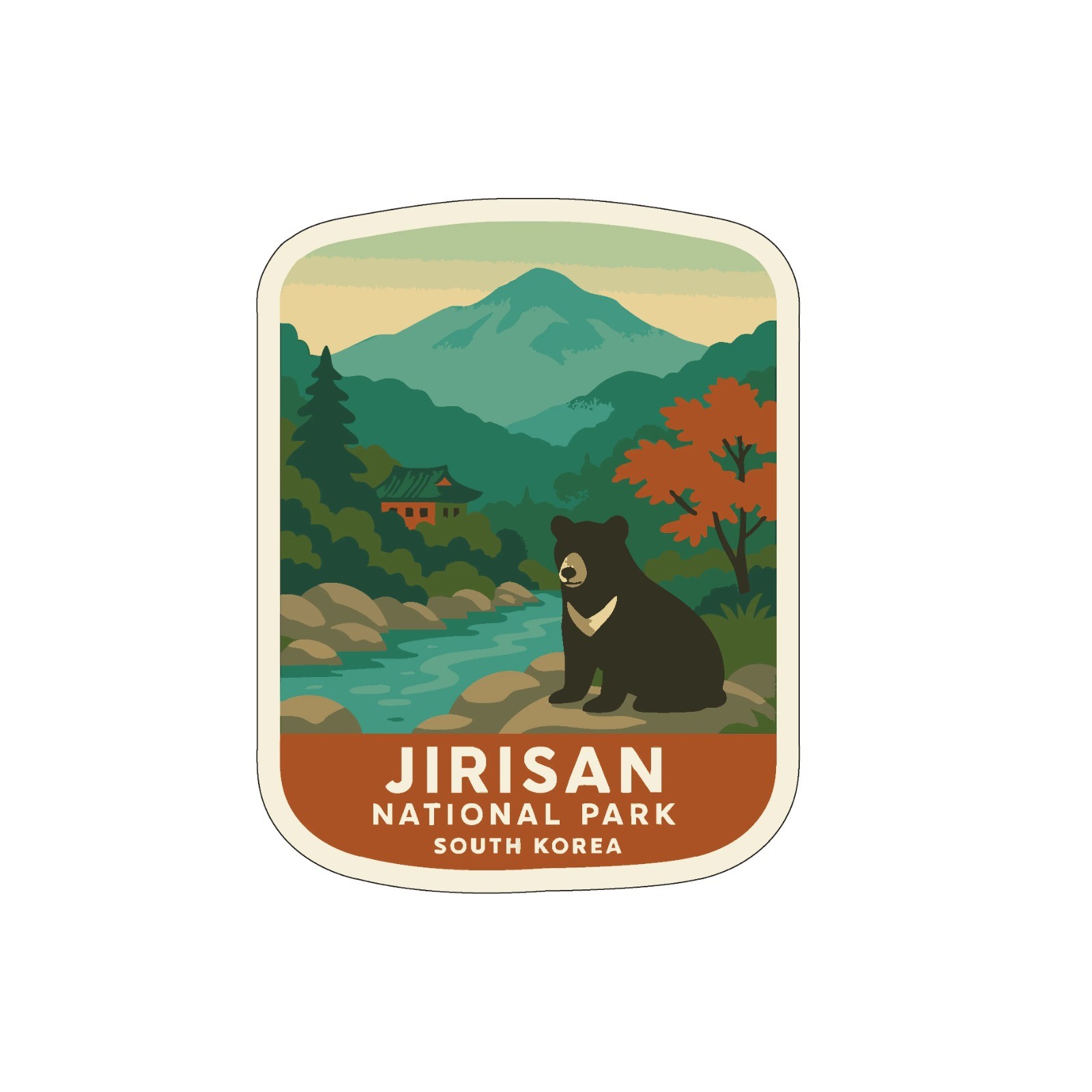 Jirisan South Korea National Park Sticker Decal Vinyl Die-Cut World