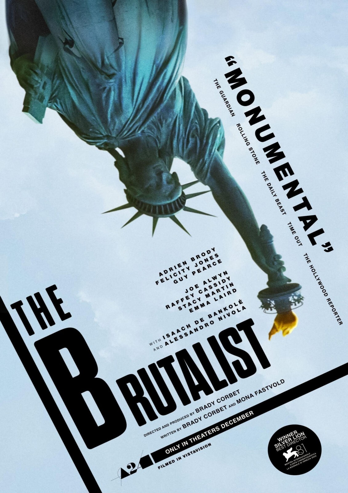 The Brutalist Movie Poster Adrien Brody Guy Pearce Rare Version 🎬🗽