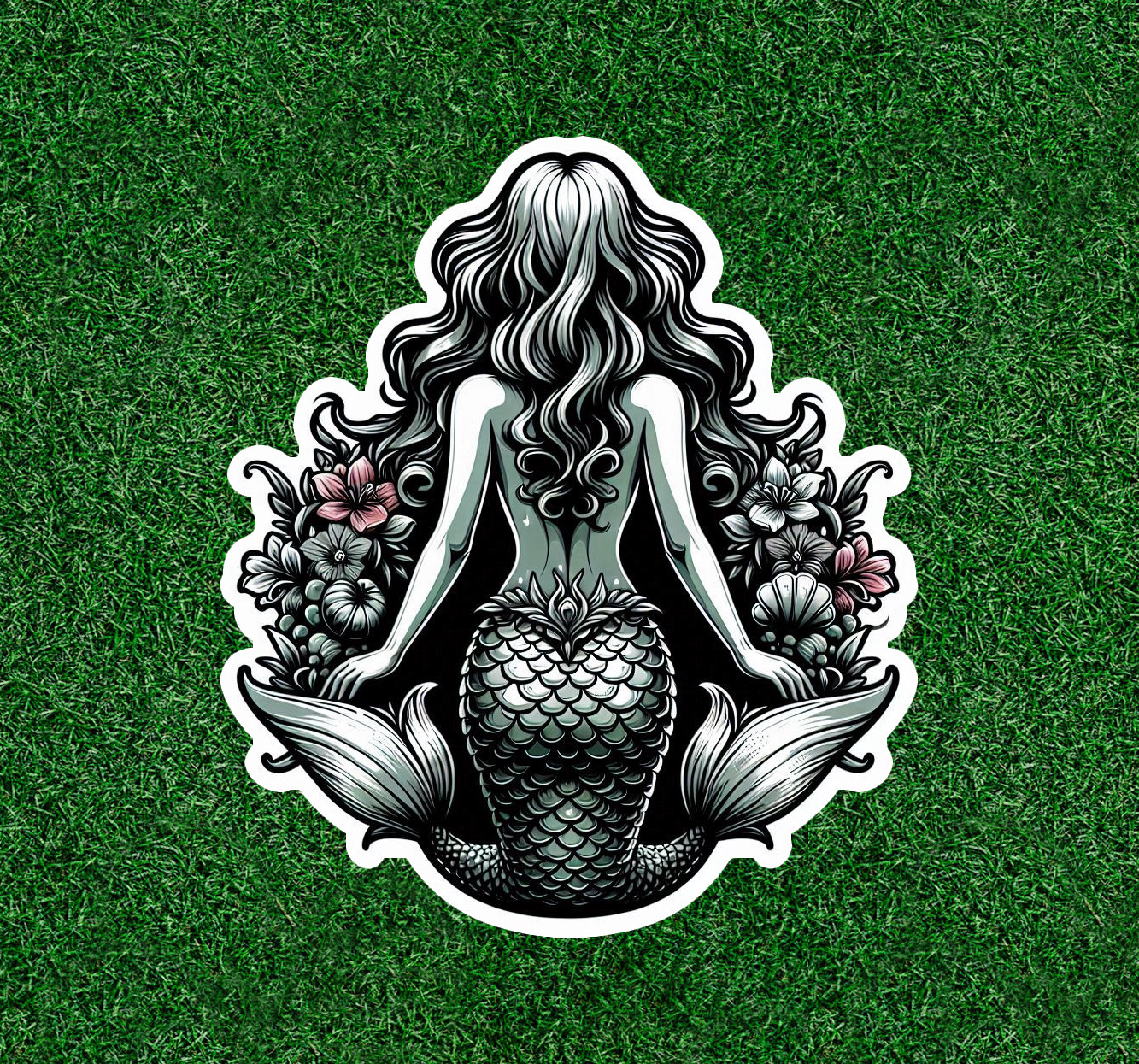 Beautiful Mermaid 100% waterproof vinyl sticker decal – many sizes available