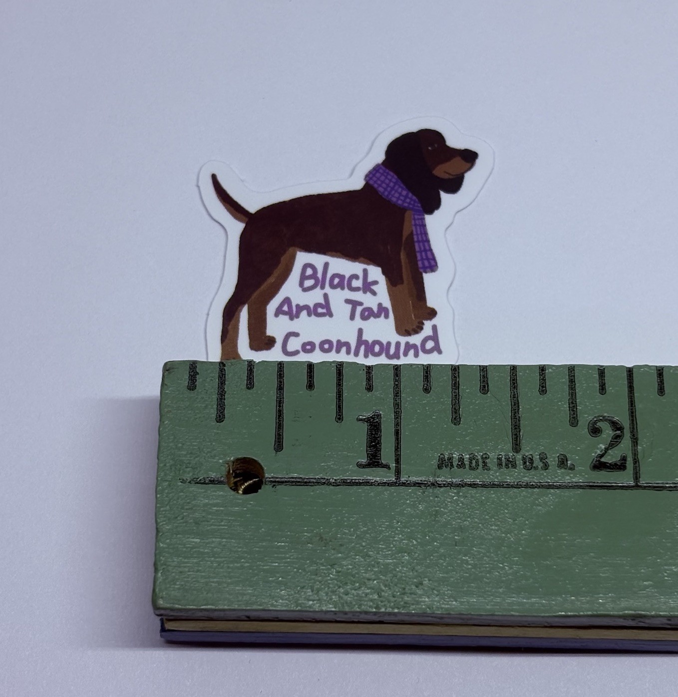 Black & Tan Coonhound Dog Sticker Cute Pup Animal Art Decal Vinyl Souvenir Tc9