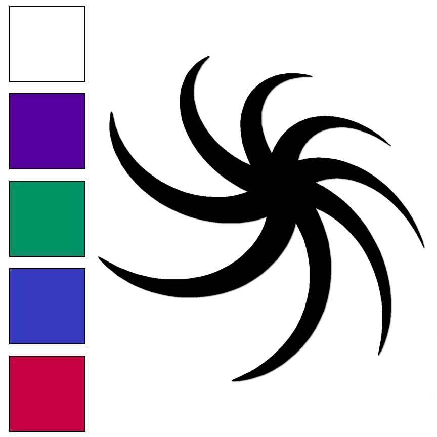 Hurricane Sun Galaxy, Vinyl Decal Sticker, Multiple Colors & Sizes #6361