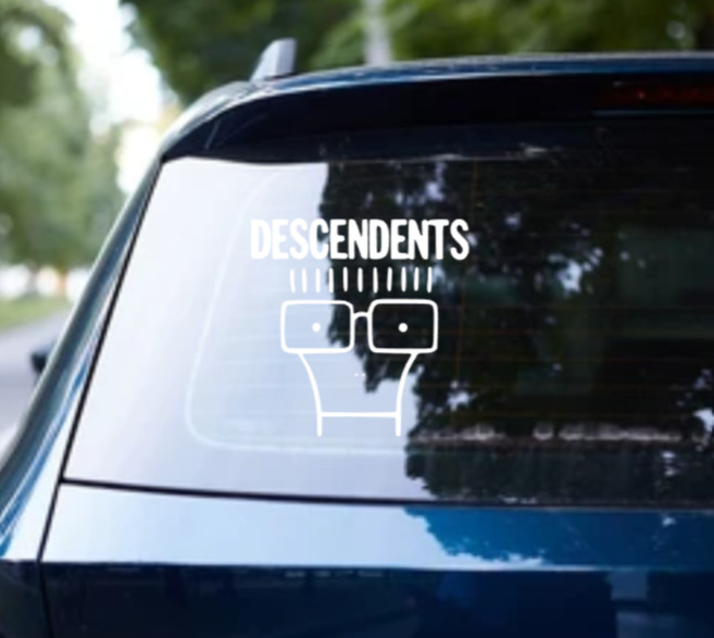Descendents Car Decal Vinyl Glossy Milo Band Logo Bumper Sticker Outline