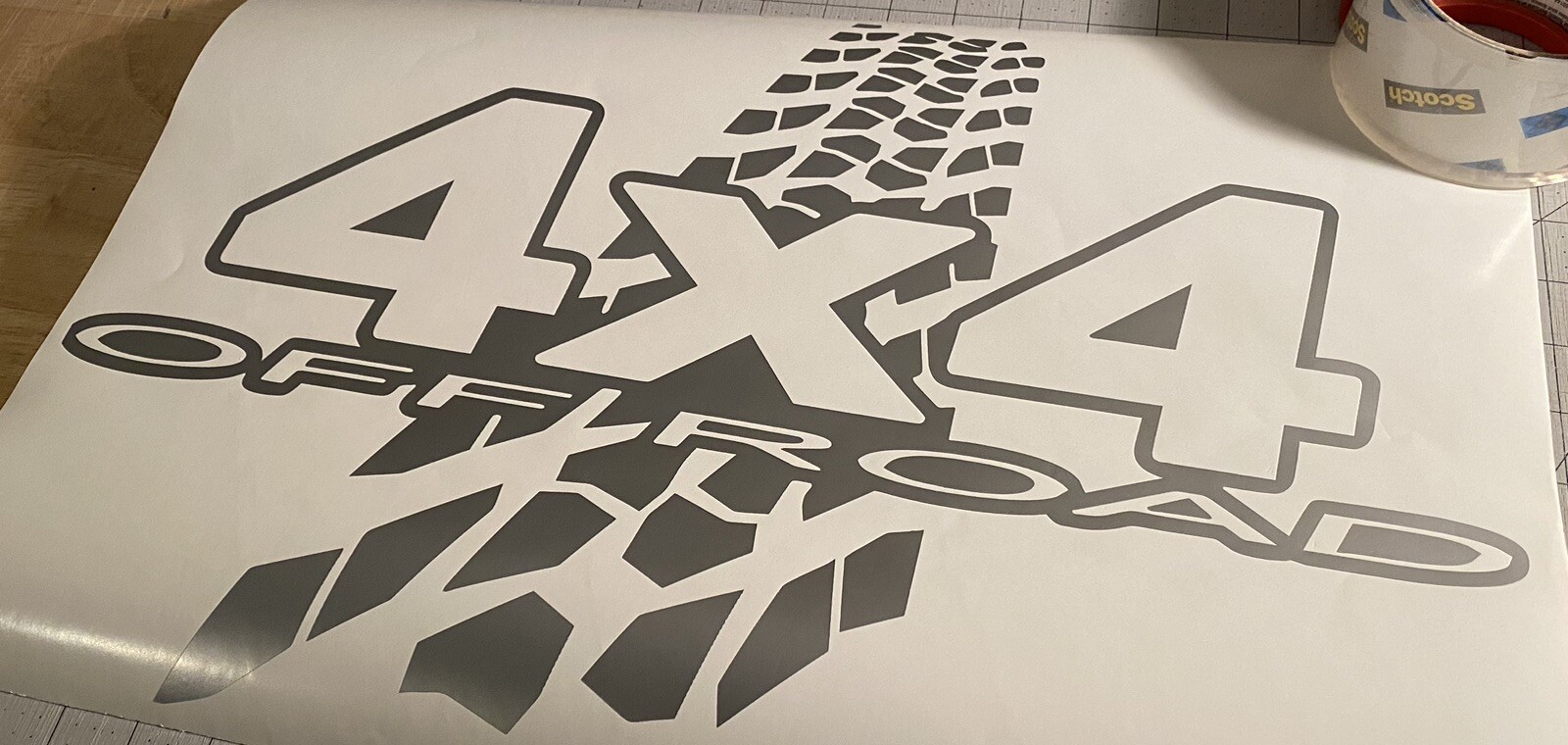 Vinyl Decal – 4X4 Off Road (Tire Track)