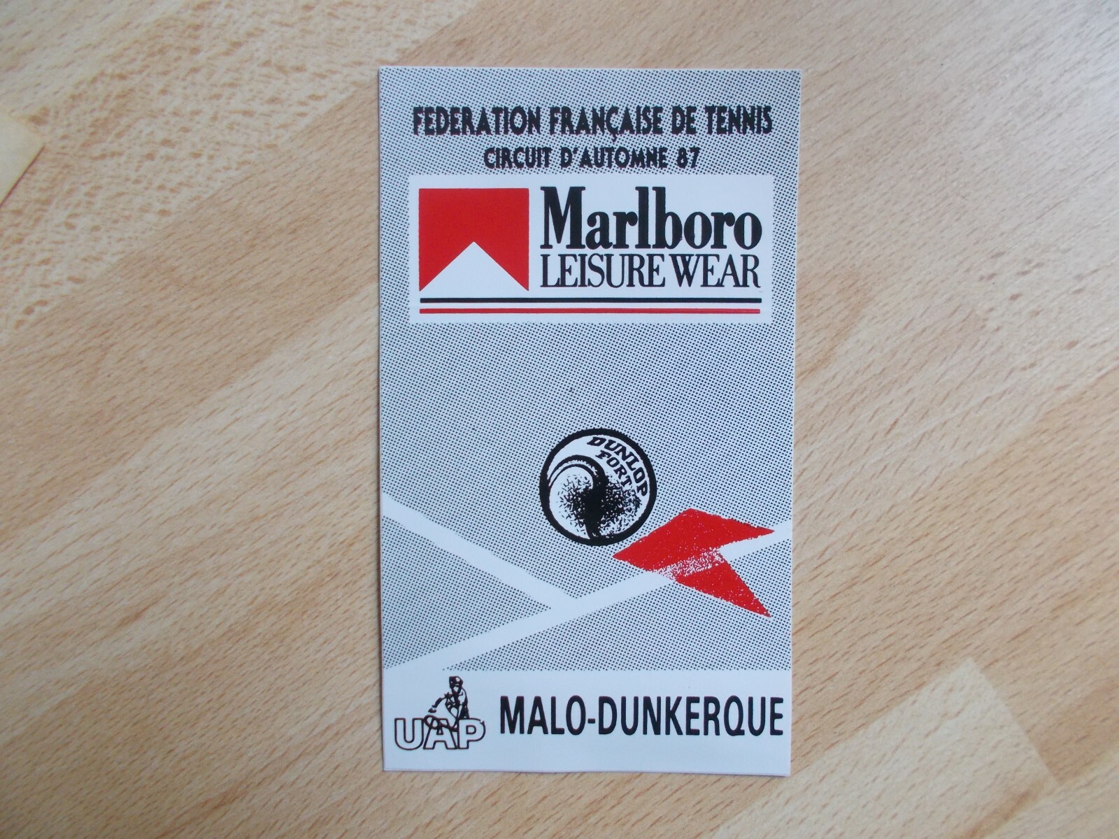 Marlboro Leisure Wear Tennis Malo-Dunkerque 1986