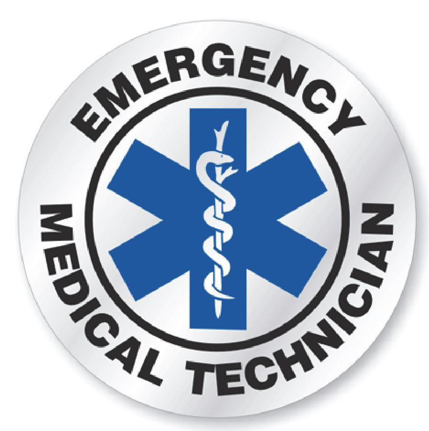 EMT Emergency Medical Technician Hard Hat Decal Hardhat Sticker Helmet H123