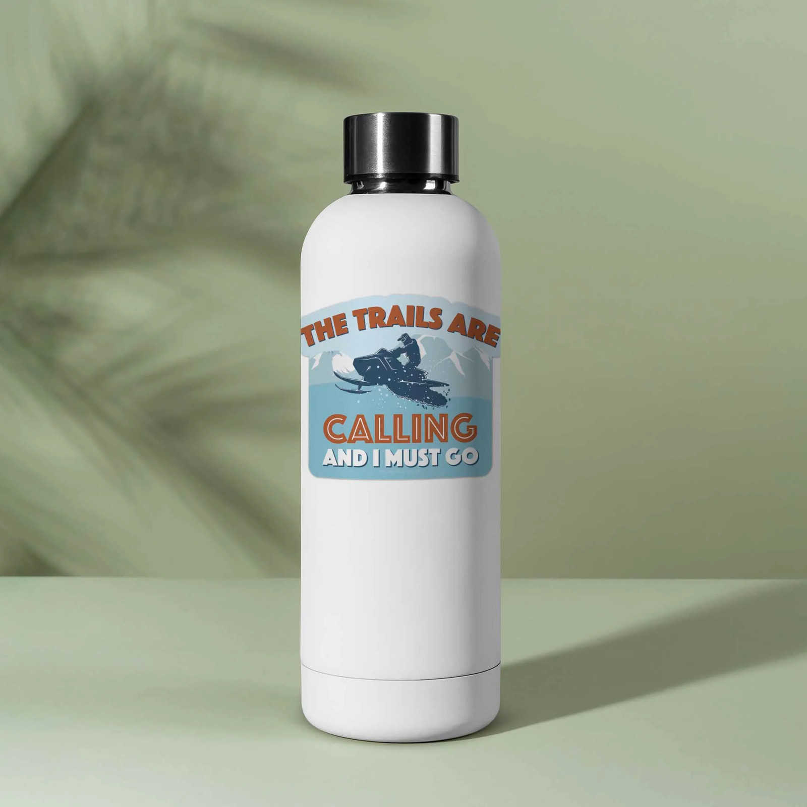 The Trails Are Calling & I Must Go Snowmobile Sticker