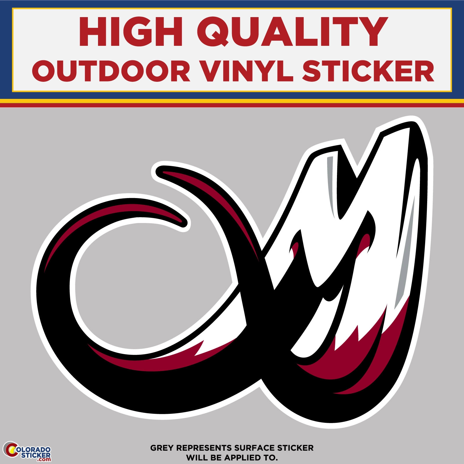 Colorado Mammoth Lacrosse, High Quality Vinyl Stickers
