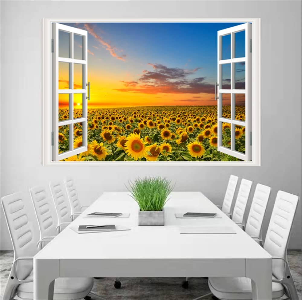 -Adhesive Wall Sticker Romantic Living Room Bedroom Study Office Decorative W…