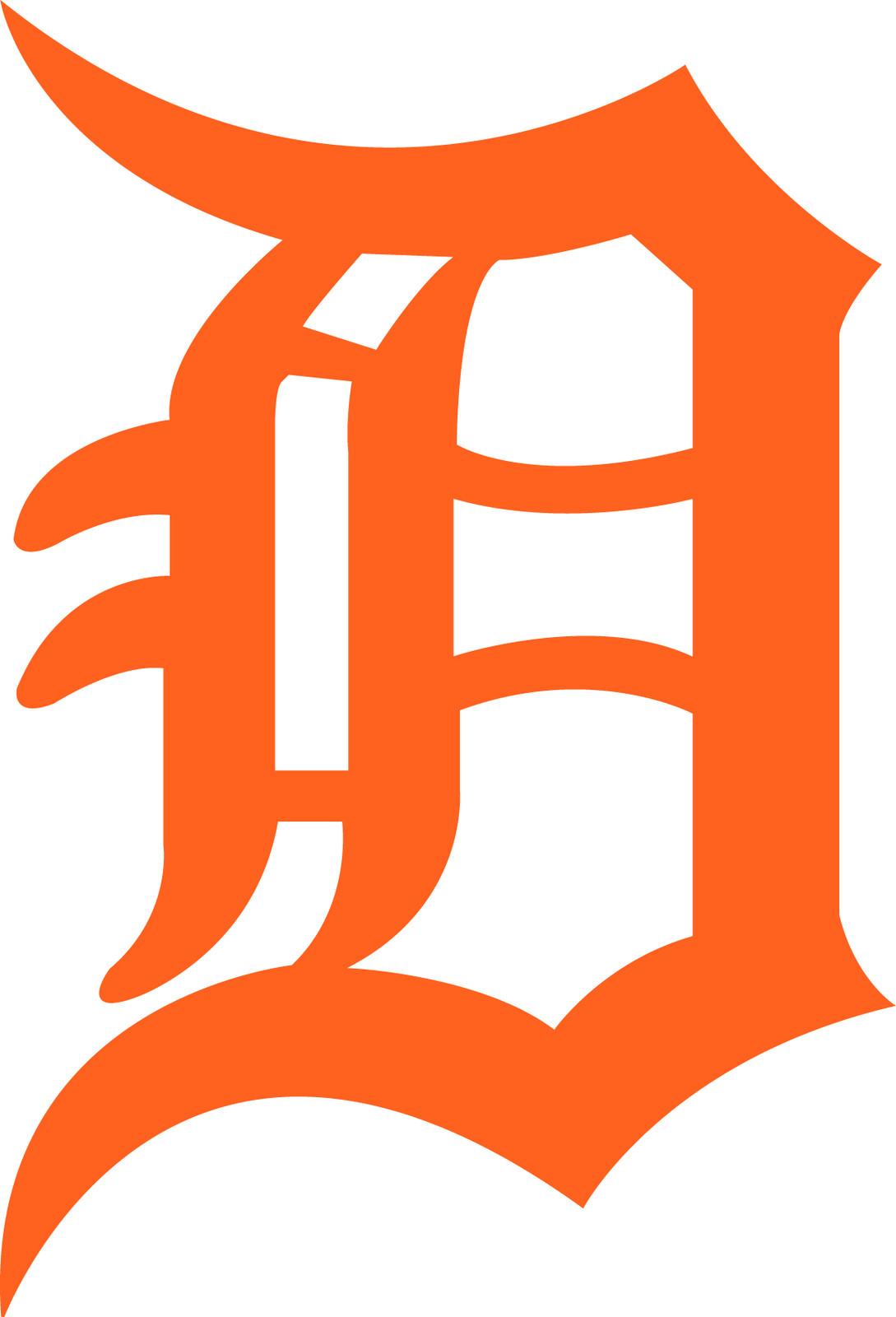 Detroit Tigers Old English D – Vinyl Decals Various Colors & Sizes!