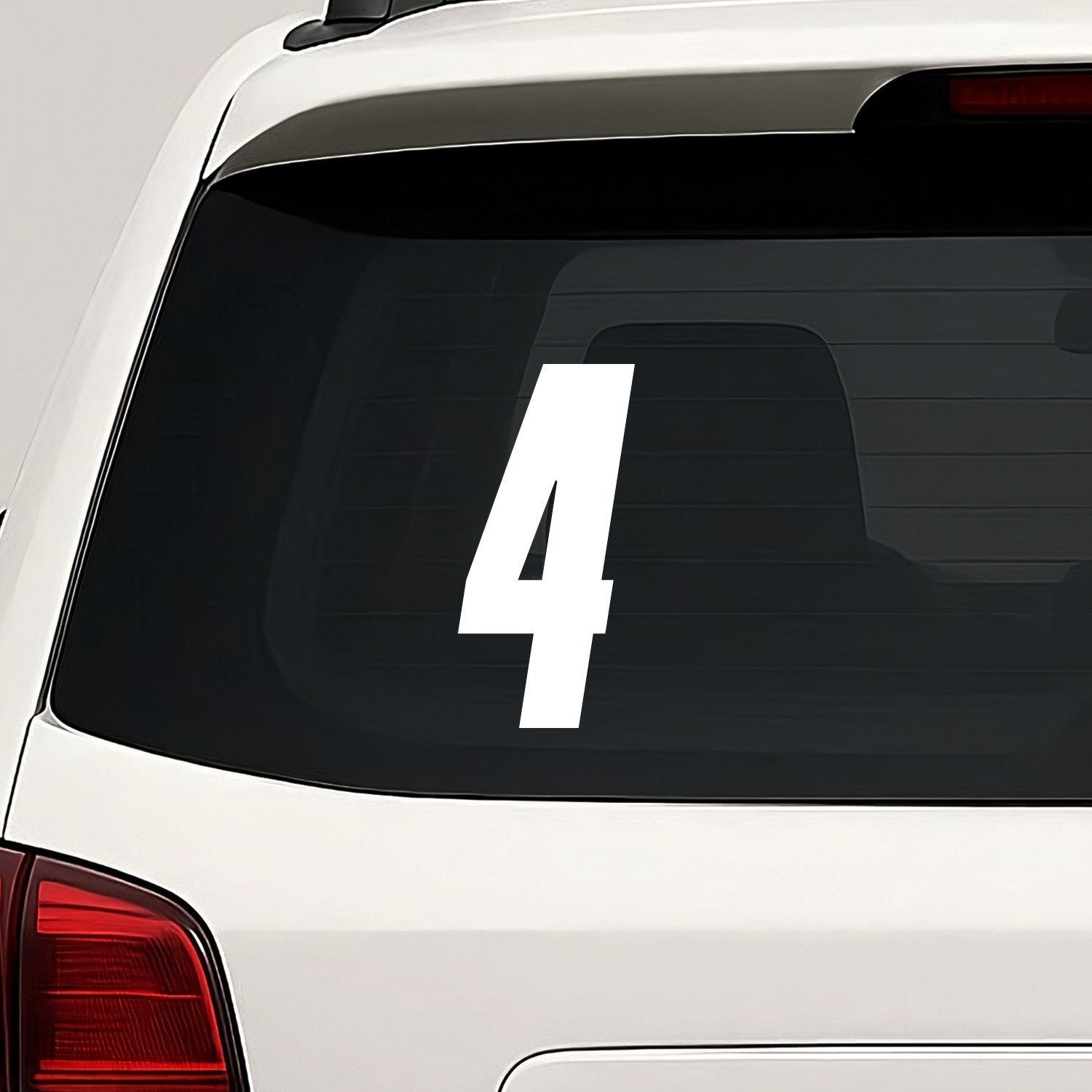 Number Four 4 Vinyl Die Cut Decal Sticker – Racing Race Car Motocross Bike