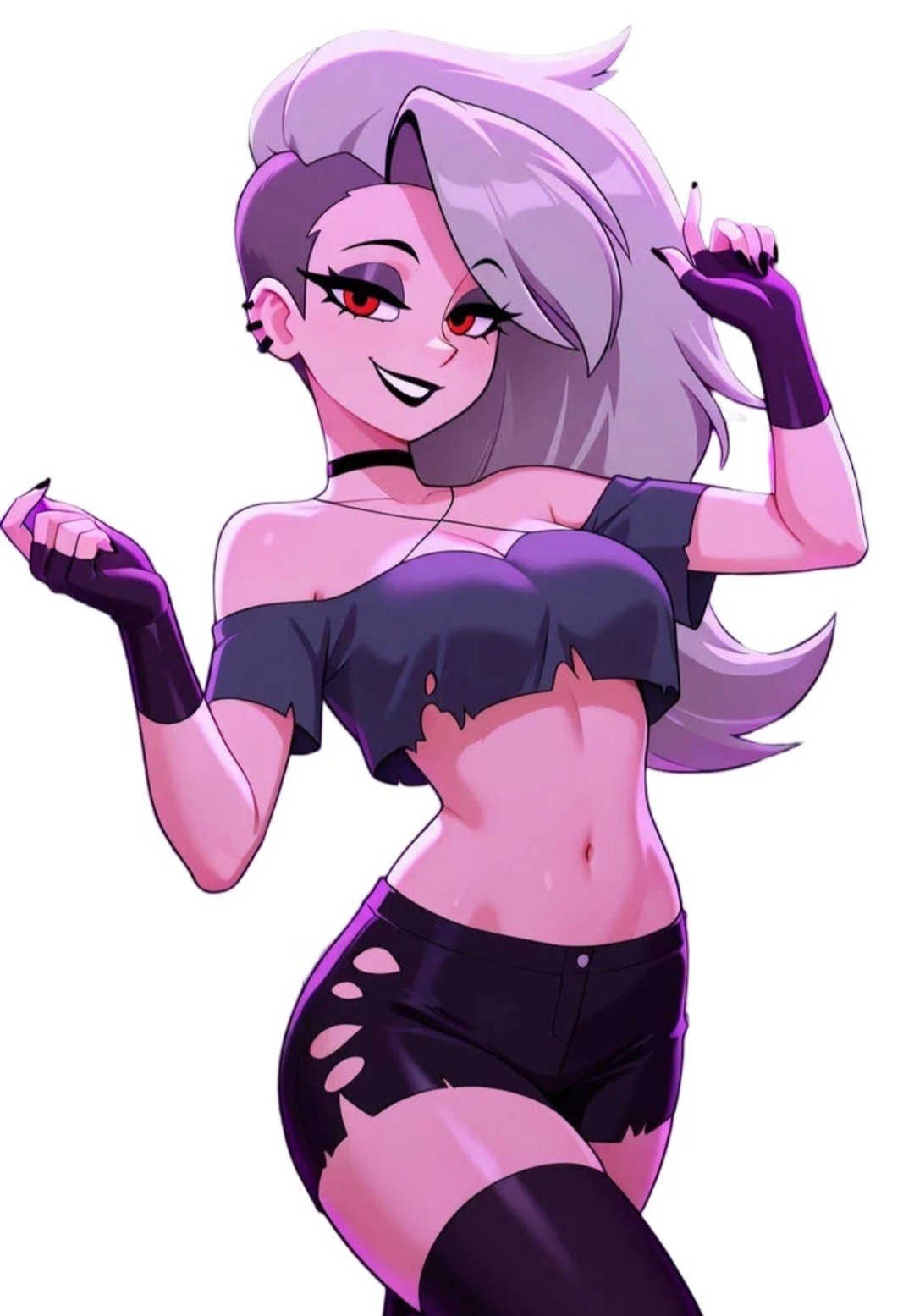 Human Luna Anime Waifu Decal High Gloss