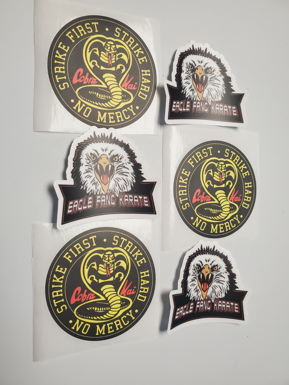 Cobra Kai Stickers 6 PACK LOT Karate Kid Eagle Fang Karate