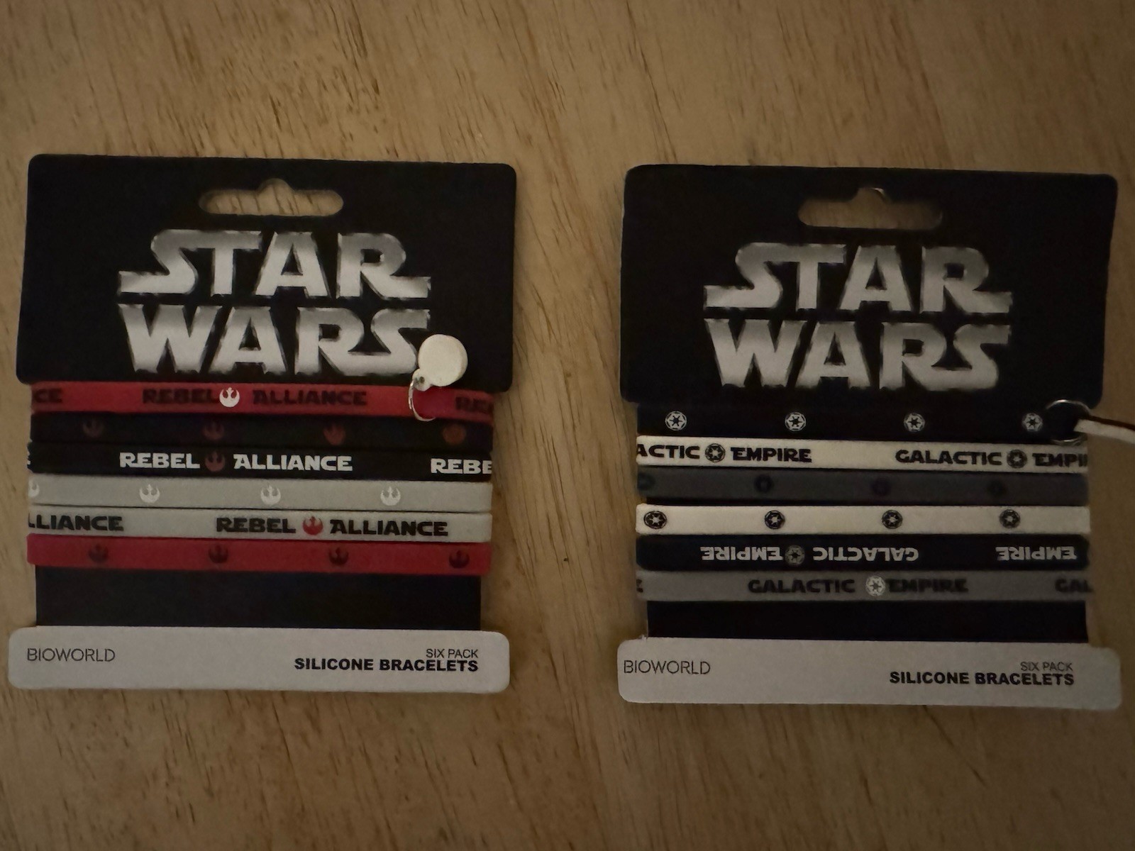 Star Wars Galactic Empire And Rebel Alliance Silicone Bracelets, Set of 12