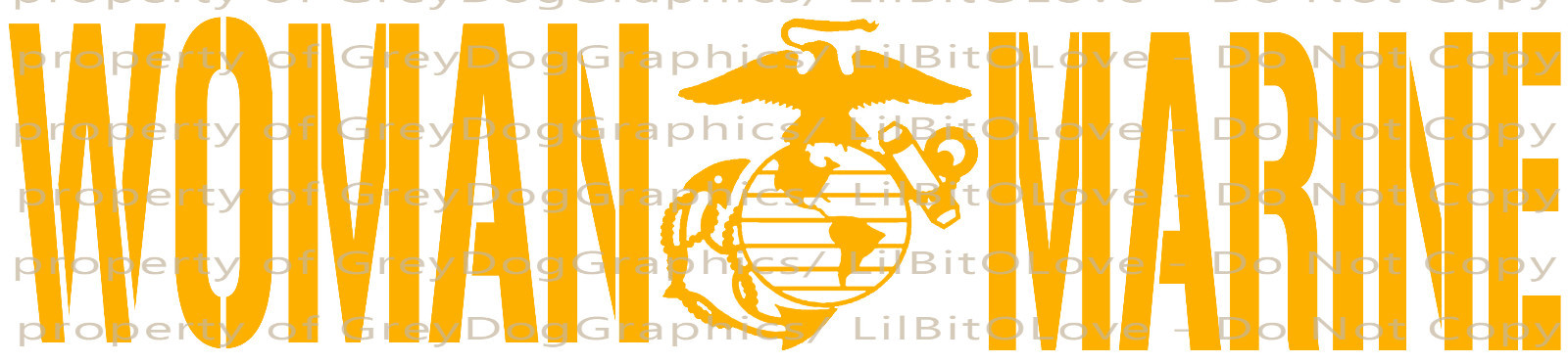 Woman Marine Vinyl Decal – United States Marine Corps USMC Sticker Auto Military