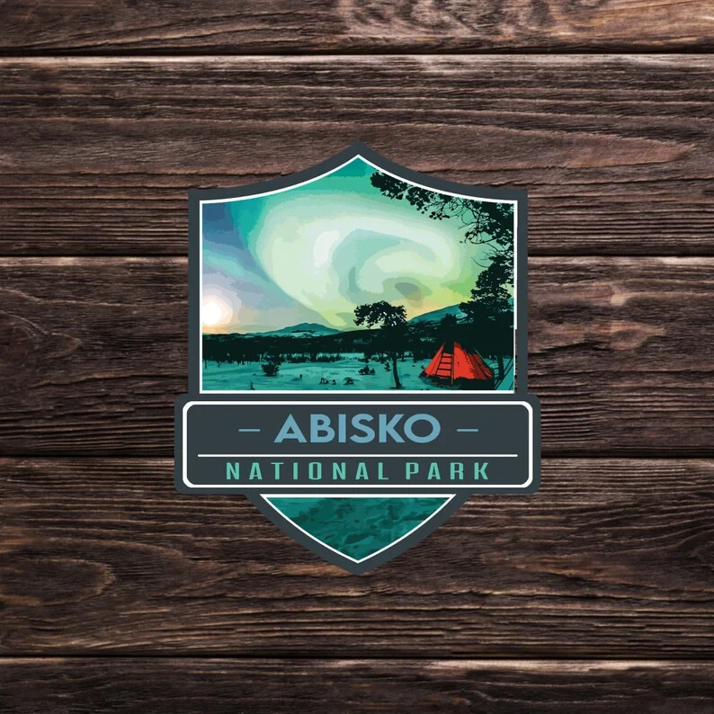 Abisko National Park Sticker – Sweden Adventure Travel Collection