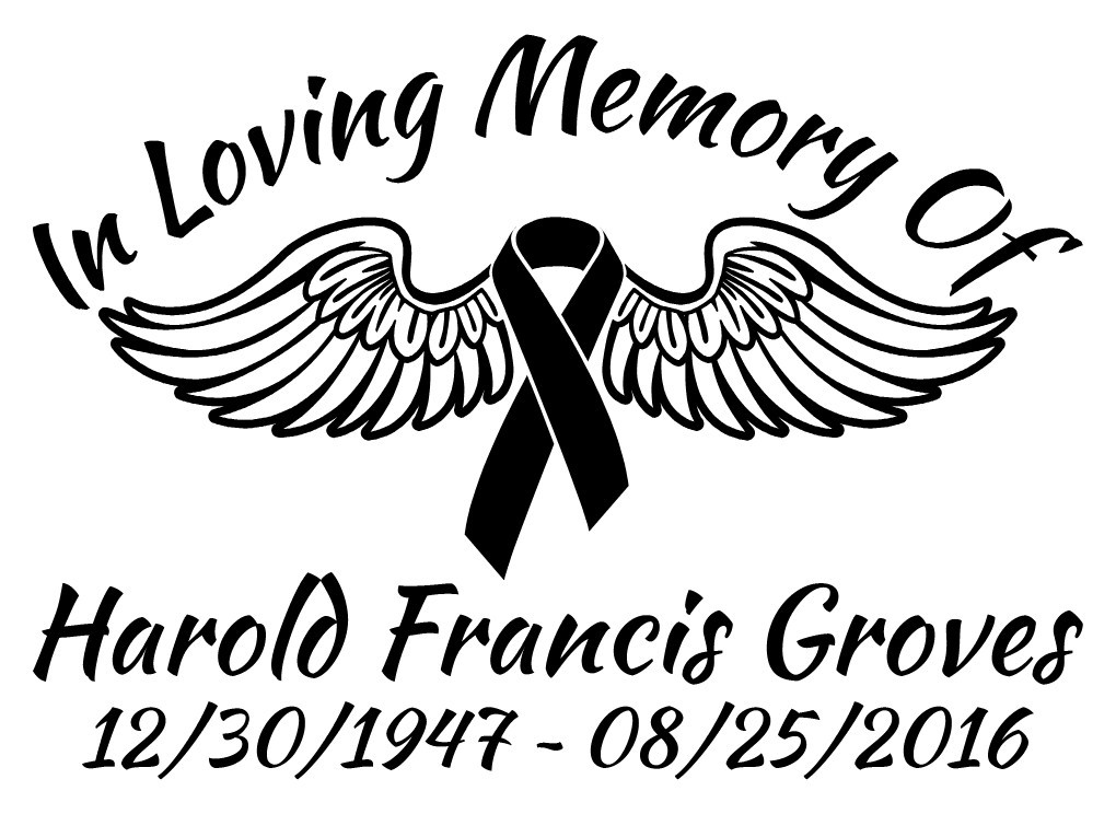 In Loving Memory Decal Cancer Ribbon Wings Angel Car Vinyl Sticker Custom